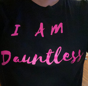 I Am Dauntless Black/Fluorescent Pink